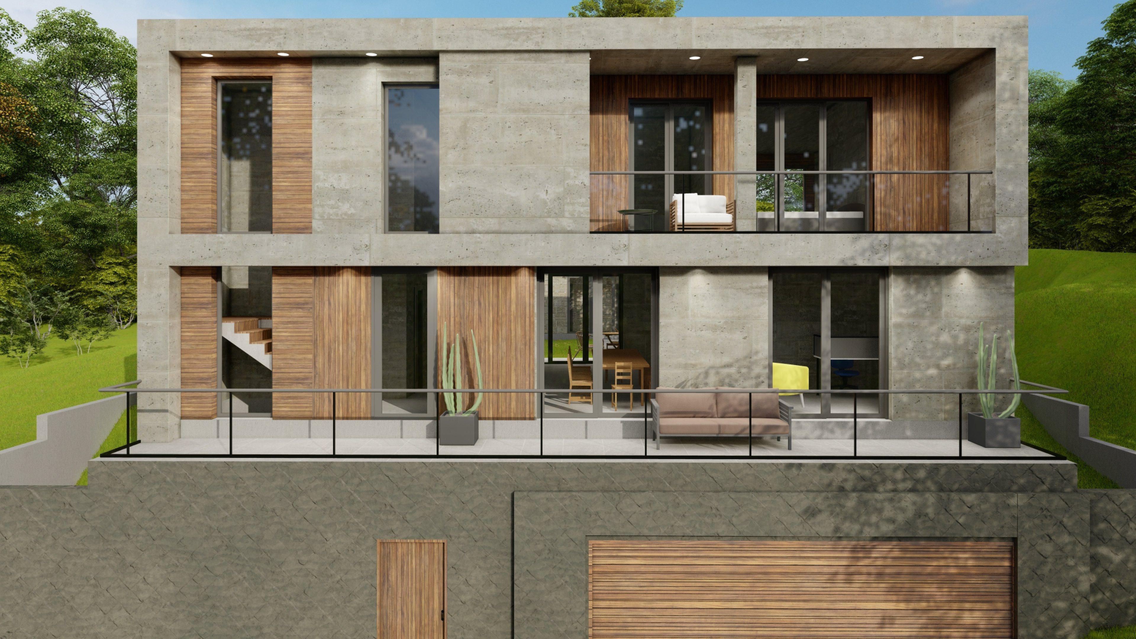 თანამედროვე საცხოვრებელი სახლი — ნაფეტვრები